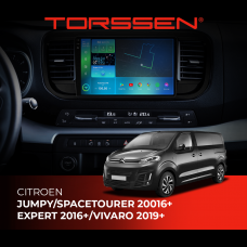 Штатна магнітола Torssen 2K Citroen Jumpy/SpaceTourer 16+/Expert 16+/Vivaro 19+ F9232 4G Carplay DSP