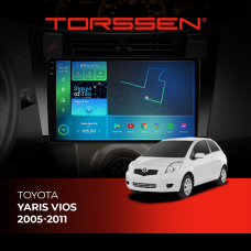 Штатна магнітола Torssen 2K Toyota Yaris Vios 05-11 black F9432 4G Carplay DSP