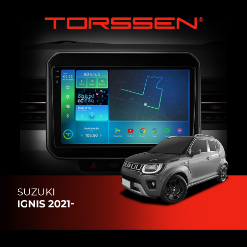 Штатна магнітола Torssen 2K DTS Suzuki Ignis 2021- F9432 4G Carplay DSP