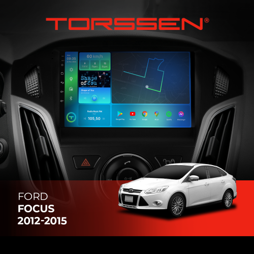 Штатная магнитола Torssen Ford Focus 12-15 F98256 4G Carplay