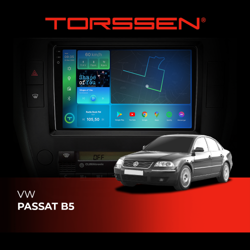 Штатна магнітола 2K Torssen VW Passat B5 F98256 4G Carplay DSP