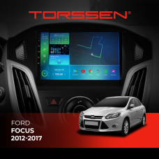 Штатная магнитола Torssen Ford Focus 12-17 чорний глянець з кнопками TOP FL9 4+64Gb 4G Carplay DSP