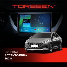 Штатна магнітола Torssen 2K DTS Hyundai Accent/Verna 2021+ F9432 4G Carplay DSP