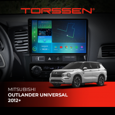 Штатна магнітола Torssen 2K Mitsubishi Outlander universal 2012+ FL9 4+64Gb 4G Carplay DSP