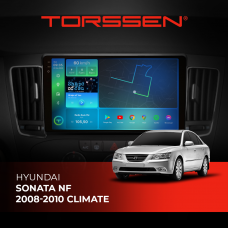 Штатна магнітола Torssen 2K DTS Hyundai Sonata NF 08-10 climate F9432 4G Carplay DSP