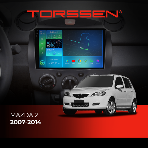 Штатна магнітола Torssen 2K DTS Mazda 2 07-14 F9432 4G Carplay DSP