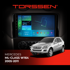 Штатна магнітола Torssen Mercedes ML-class W164 2005-2011 F98256 4G Carplay DSP з кнопками